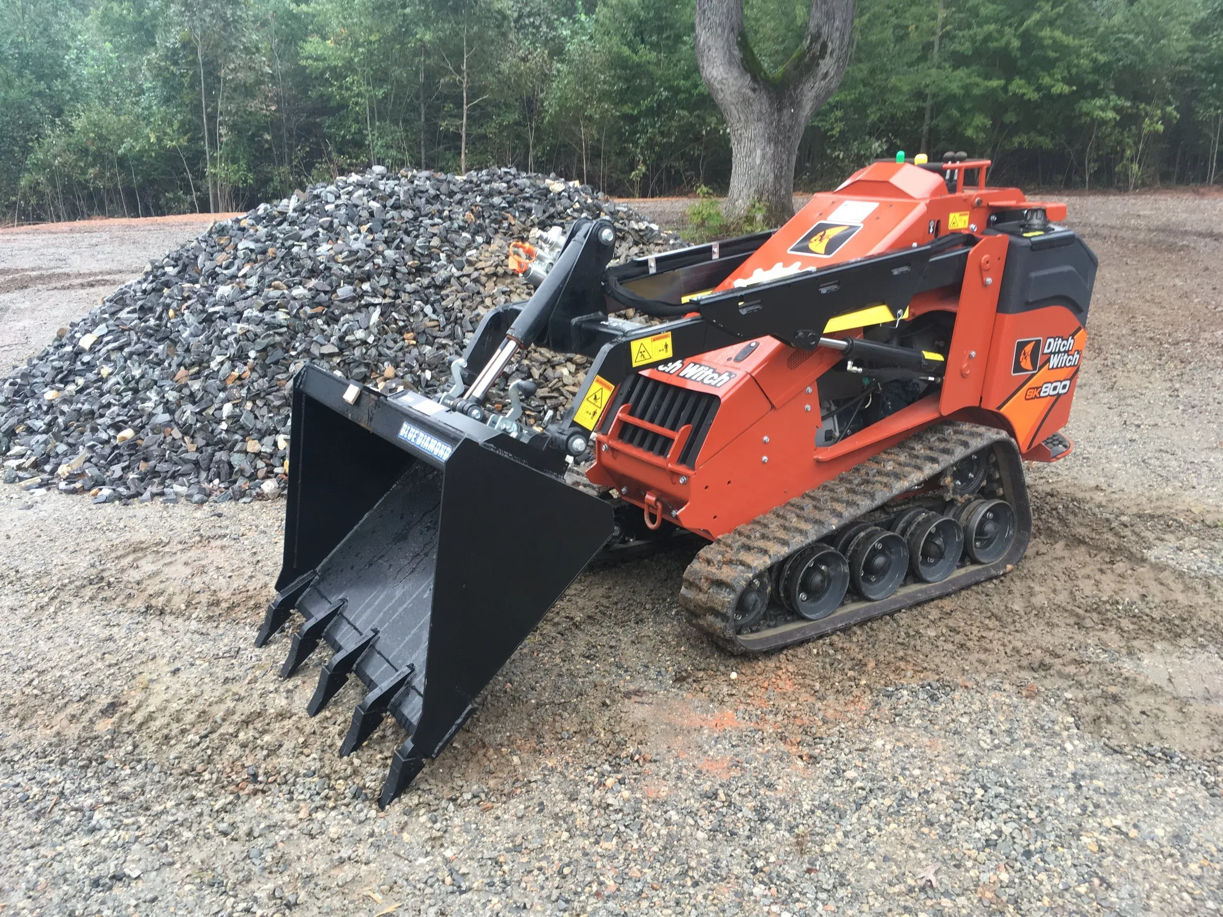 Mini skid steer equipment rental fleet